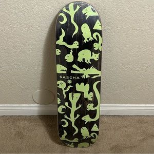 Element Sascha Daley Creatures Glow In The Dark Green Pro Skateboard Deck 8.5”